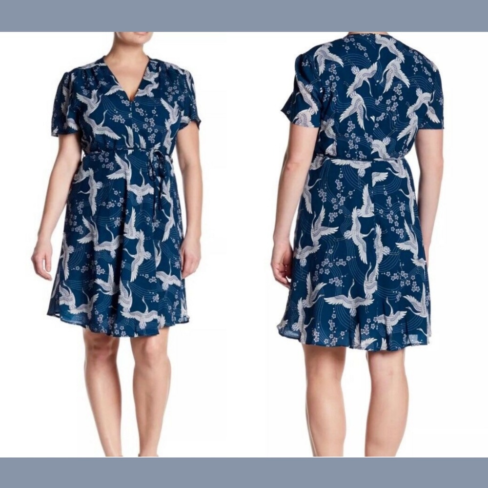 NEW $75 GLAMOROUS Bird Print Dress [ PLUS SZ 20 ]‎